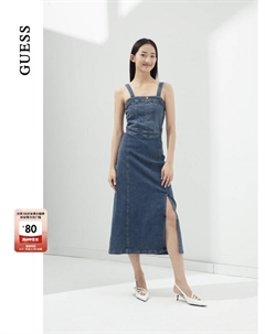 Платье джинсовое облегающее, синий Guess
