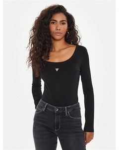 Боди стандартного кроя, черный Guess
