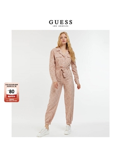 Комбинезон женский с длинными рукавами, розовый Guess