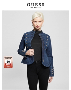 Топ классический женский, синий Guess