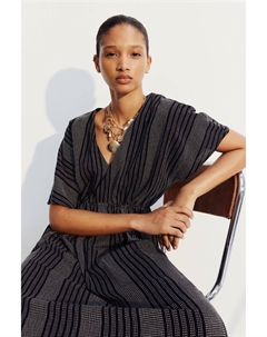 Платье-Кафтан на завязках, черный H&m