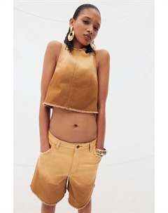 Шорты-Бермуды с бахромой по краям, коричневый H&m