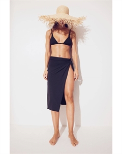 Пляжная юбка с перекрученной деталью, черный H&m