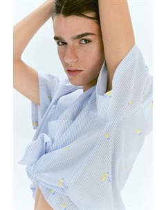 Пижама с топом и шортами, синий H&m