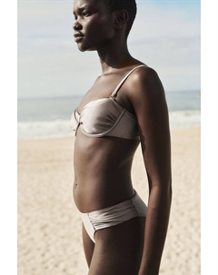 Лиф бикини-балконет, серый H&m