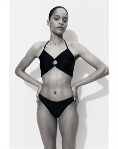 Топ для плавания с бретелькой на шее, черный H&m