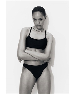 Топ бикини с завязками, черный H&m