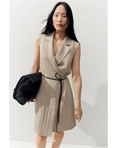 Платье-Блейзер с поясом, бежевый H&m