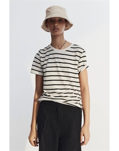 Футболка из тонкой вязки, белый H&m