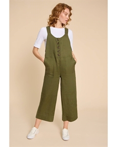Льняной комбинезон Viola, зеленый White stuff