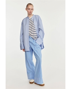 Широкие брюки без застежки, синий H&m