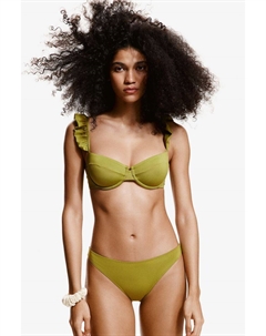 Лиф бикини без подкладок, зеленый H&m