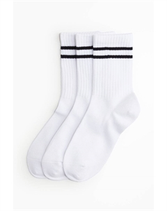 Упаковка из 3 спортивных носков, белый H&m