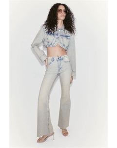 Расклешенные высокие джинсы, синий H&m