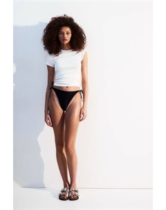 Плавки бикини со стрингами на завязках, черный H&m