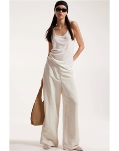 Брюки из льняного микса, белый H&m
