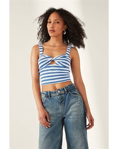 Блуза крючком с декоративной завязкой спереди, мультиколор Next