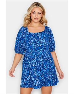 Комбинезон с цветочным узором и водным мотивом, синий Yours