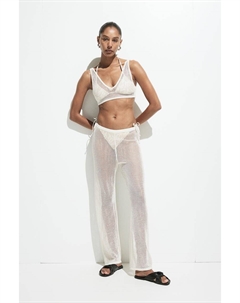 Пляжные брюки ажурной вязки, бежевый H&m