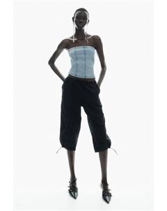 Капри карго, черный H&m