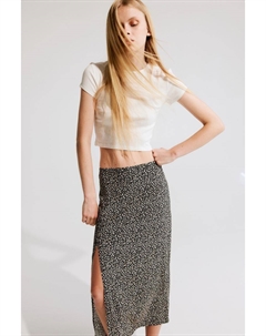 Юбка из крепа, черный H&m