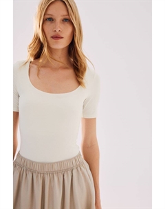 Боди-Стринги с короткими рукавами, белый H&m