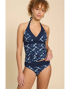 Двусторонний солнечный танкини, синий White stuff