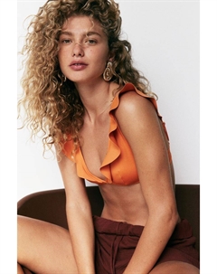 Мягкий верх бикини, оранжевый H&m