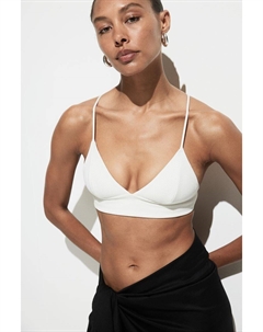 Мягкий верх бикини, белый H&m
