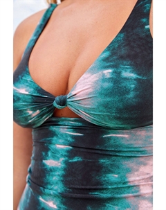 Оформление танкини с вырезом, бирюзовый Next