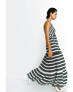 Плиссированное платье макси, синий H&m