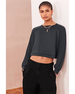 Мягкая толстовка с рукавами реглан, серый Next