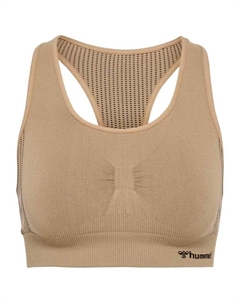 Спортивный топ Shaping Seamless, бежевый Hummel