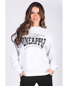 Женская толстовка с логотипом, белый Pineapple
