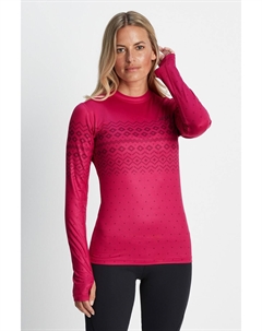 Термофутболка Snowdon с застежкой на шее, розовый Tog 24