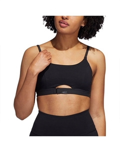 Спортивный бюстгальтер Aeroimpact Luxe Light-Support, черный Adidas