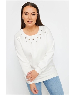 Толстовка с люверсами, белый Yours