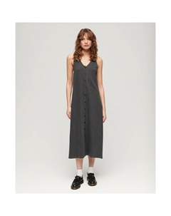 Платье миди Beach, серый Superdry