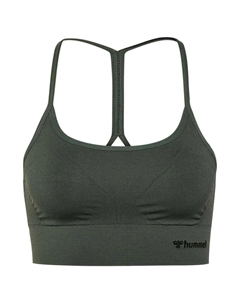 Спортивный топ Tiffy Seamless, зеленый Hummel