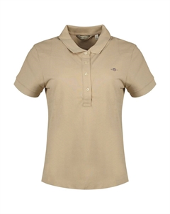 Поло Slim Sheild Cap Pique, бежевый Gant