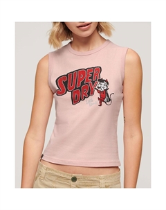 Футболка Retro Embellished, розовый Superdry