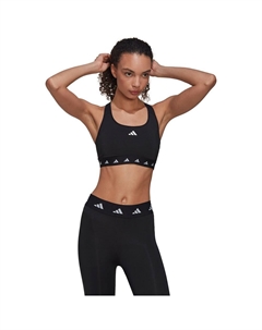 Спортивный бюстгальтер Power Medium-Support Techfit, черный Adidas