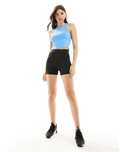 Топ One Training Dri-fit Fitted Cropped Tank, голубой Nike
