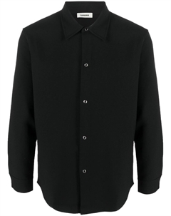 Рубашка на пуговицах, черный Sandro