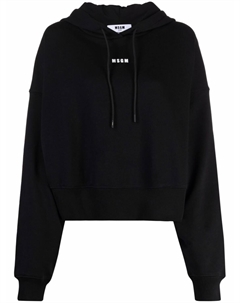 Худи с логотипом, черный Msgm