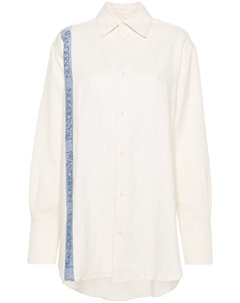 Рубашка с логотипом, нейтральный цвет Jw anderson