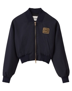 Бомбер Batavia, синий Miu miu