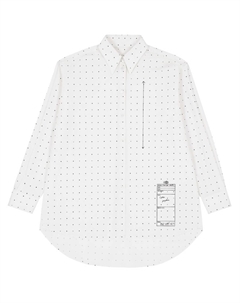 Рубашка в горох, белый Mm6 maison margiela