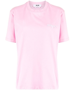 Футболка с логотипом, розовый Msgm