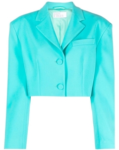 Укороченный блейзер с заостренным воротником, синий Giuseppe di morabito